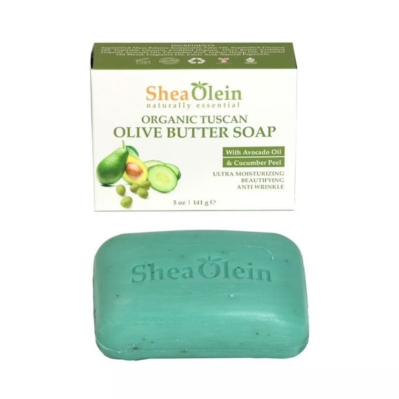 Shea Olein Other - Olive Butter Shea Olein Natural 5 oz Soap With Avocado and Cucumber Peel